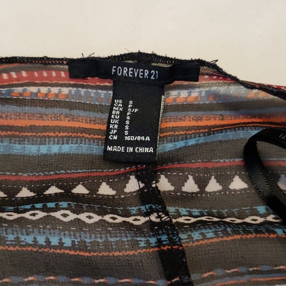 Forever 21 Tribal Sheer Kimono Coverup - Picture 3 of 3